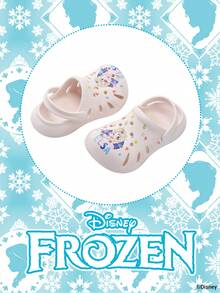 Disney 1双授权合作款儿童透气网布凉鞋，公主/安娜/阿伦黛尔公主透气镂空鞋，适合日常、节日、运动、户外穿着，舒适、防滑、耐穿、透气 - 白色 - 查看 2