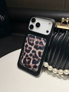 Cheetah,Leopard Print Leopard Print Card Holder Phone Case Compatible With IPhone 17, New Slim Design Minimalist Protective Cover - Multicolor - View 7