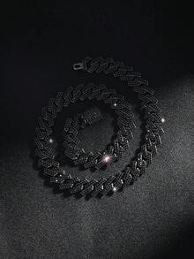 Collar con colgante de serpiente negra, joyería de moda callejera hip hop, regalo de cumpleaños, accesorio de fiesta - Negro - Ver 9