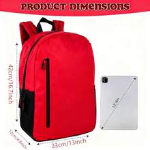 Mochila clásica duradera, adecuada para la escuela, el estudio, los viajes y otros escenarios - Multicolor - Ver 9