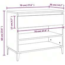 vidaXL Schuhregal Räuchereiche 70x36x60 cm Holzwerkstoff - Braun - Übersicht 10