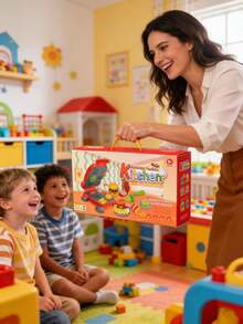 55/40/38/34件儿童橡皮泥套装，柔软易塑形，慢干配方，激发无限创意。采用小麦粉制成，罐装储存，适合DIY，是开学季、家庭作业、亲子互动、家庭娱乐的理想益智玩具，可制作圣诞节和万圣节造型，也是节日、生日、毕业季等节日送礼佳品。采用带提手的礼盒包装（使用后请密封保存，带提手的礼盒包装是送礼的最佳选择）。 - 彩色 - 查看 9