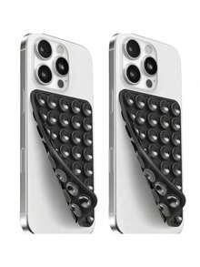 40 piezas de ventosa de silicona para teléfono, un pequeño regalo adecuado para amigos, novias y compañeros de clase compatible con iPhone, teléfono Android, regalo para cumpleaños, familia, amigos, soporte de teléfono para baño, soporte de teléfono, accesorios de teléfono, soporte adhesivo - Multicolor - Ver 3