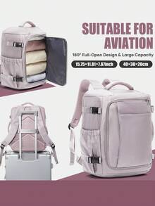 Mochila/mochila de viaje de 40x20x30cm aprobada por Ryanair, adecuada para viajes cortos, se ajusta fácilmente debajo del asiento, diseño unisex - Multicolor - Ver 3