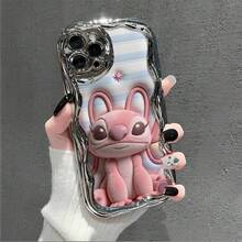 This Brand-New Disney Lilo & Stitch Phone Case Features A Cute And Playful Expression, A Simple And Stylish Appearance, And A Smooth Feel.Made Of Cute And Eye-Catching TPU Material With A 2D Wave Texture, It Includes Camera Protection, Cute Phone Case,Iphone17 Pro Max Case,Polka Dot,Travel Must Haves.Making It An Ideal Choice For Girls. Compatible With IPhone17/16/15/14/13/...12 Mini Pro Max Pro Plus XRXS. It's The Perfect Gift For Friends And Family. Stylish Phone Case, Fun Expression Design, Lightweight And Durable. Cute Phone Case,Iphone17 Pro Max Case,Polka Dot,Travel Must Haves. - Silver - View 1