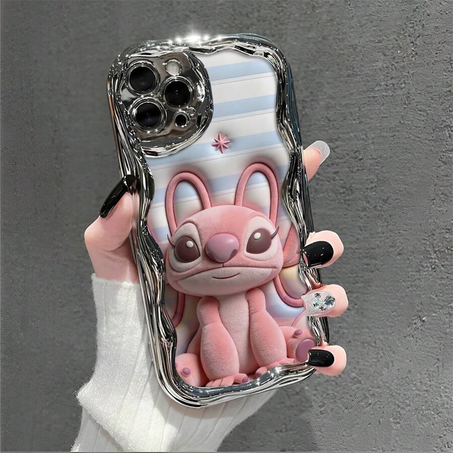 This Brand-New Disney Lilo & Stitch Phone Case Features A Cute And Playful Expression, A Simple And Stylish Appearance, And A Smooth Feel.Made Of Cute And Eye-Catching TPU Material With A 2D Wave Texture, It Includes Camera Protection, Cute Phone Case,Iphone17 Pro Max Case,Polka Dot,Travel Must Haves.Making It An Ideal Choice For Girls. Compatible With IPhone17/16/15/14/13/...12 Mini Pro Max Pro Plus XRXS. It's The Perfect Gift For Friends And Family. Stylish Phone Case, Fun Expression Design, Lightweight And Durable. Cute Phone Case,Iphone17 Pro Max Case,Polka Dot,Travel Must Haves. - Silver - View 1