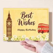 1 Carta, Carta di compleanno, Carta di amicizia per amici, Carta per il miglior amico, Buon compleanno amico, Grazie, Carta di ringraziamento, Il miglior regalo per gli amici, Regalo di compleanno ideale - Set - Visualizzare 5