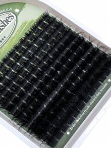 200D/180D/160D 仿貂毛假睫毛套装，150/140/120 片浓密单簇假睫毛，D 卷度 8-16mm，适合日常妆容和角色扮演，可重复使用 - D - 查看 4