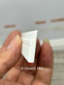 微縮房屋塑膠踢腳板轉角飾條 - 非木製裝飾模條，適用於牆面與地板縫隙，銳利邊緣與逼真設計 - PK020地腳線 - 查看 7