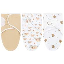 Oaoleer 3PCS BABY Swaddle 0-3 Months - Swaddles For Newborn, Adjustable Newborn Swaddling Wrap For Baby Boys And Girls, Swaddle Blanket Sleep Sack, Easy Change - Multicolor - View 15