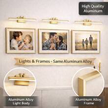 3pcs 30x40 40x50 50x70cm Picture Frames Black Thin Aluminum For Poster Photo Metal Frames With Plexiglass Mat Wall Mount Table Home Decor - 金色 - 查看 11