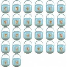 Pp Pacifier Box Portative Storage Nipple Holder With Handle Sterilizable Dustproof Eething Stick Teat Case Personal Item Organizer Travel Essential Initial Name 26 Letters Pattern Green Colour Random Shipment - Mint Blue - View 7