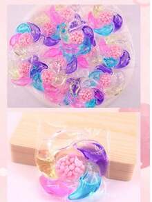 100-5粒/套 6合1洗衣凝珠，强力去污，香氛珠，多功能香氛洗衣清洁珠，持久留香，柔顺衣物，便携式洗衣凝珠，洗衣用品 - 彩色 - 查看 7