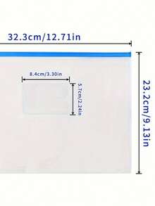 10个A4透明拉链文件袋 - 防水PVC材质，适用于办公室和学生收纳文件和收据 - White - 查看 5