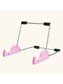 1pc Adjustable Foldable Tablet Stand | Strong Compatibility, Ultra Portable Laptop Stand, Achieving Seamless Workflow, Ergonomic Design, Suitable For Slouchy Days - Available In Various Bright Colors, Made Of Aluminum Alloy. Desktop Vertical Shelf - Multicolor - View 8