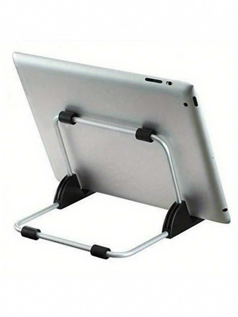 1pc Adjustable Foldable Tablet Stand | Strong Compatibility, Ultra Portable Laptop Stand, Achieving Seamless Workflow, Ergonomic Design, Suitable For Slouchy Days - Available In Various Bright Colors, Made Of Aluminum Alloy. Desktop Vertical Shelf - Multicolor - View 1