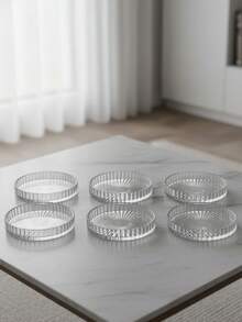 1 Pc/Set Glass Tray-Style Candle Holder. Light Luxury Retro Style Candlestick Holder. - one-size - View 2