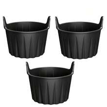 3/6pcs Black Silicone Air Fryer Baking Cups, Oven & Microwave Cake Molds For Cupcakes, Muffins, Puddings, Tarts, Custards, With Non-Slip Grip Design, Heat Resistant Material, Home Baking - Multicolor - View 14