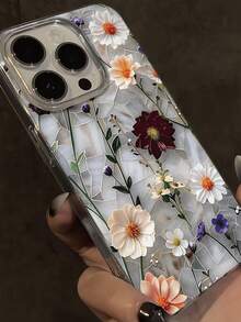 花卉水彩画优雅新款羽毛雪纺软手机壳，兼容 17、17 Pro、17 Pro Max、16 Pro Max/16 Pro/15、15 Pro Max、Apple P13、P14、P11、P12、防摔 XS、XR、7/8P、7/8G、E、S2、A14/A15、S23U/A50、A12、A32、A52、A72、A51、A21S、A13、A14、S22 Ultra、S23、A33、A53、S20 FE，国际版，非国内版 - 彩色 - 查看 6