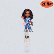 Cute Retractable Badge Reel With Medical Theme, Cartoon Doctor & Nurse Design, Suitable For ID Cards, Student IDs, Versatile Patterns, Healing Style, Practical And Convenient, Ideal For Medical Staff Daily Use Or Holiday Gifts - Multicolor - View 17