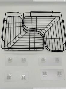 1 pieza Estantería triangular para baño, estantería de almacenamiento para dormitorio, estantería de almacenamiento para baño y cocina, estantería de almacenamiento de herramientas y utilidades, resistente al desgaste - Multicolor - Ver 5