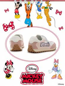 Disney 1 Pair Kids' Sneakers, Suitable For Daily Wear, Festivals, Sports, Outdoor Activities, Comfortable, Non-Slip, Durable, Breathable (Boys' Sneakers, Boys' Skate Shoes, Kids' Sports Shoes, Girls' Sneakers, Girls' Skate Shoes) - Pink - View 3