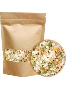 白色鹅卵石装饰填充物，适用于多肉植物盆栽、仙人掌盆栽、玻璃容器植物箱、鱼缸、迷你花园、室内外装饰。 - 小石子 - 查看 49