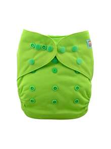 1 pieza Cubierta de pañal reutilizable ajustable, se adapta a pañales prefold, planos o contorneados - Multicolor - Ver 11