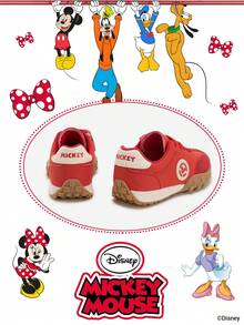 Disney 1 Pair Kids' Sneakers, Suitable For Daily Wear, Festivals, Sports, Outdoor Activities, Comfortable, Non-Slip, Durable, Breathable (Boys' Sneakers, Boys' Skate Shoes, Kids' Sports Shoes, Girls' Sneakers, Girls' Skate Shoes) - Red - View 3