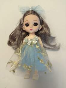 Fashionable Creative Mini Wedding Dress Princess Doll, Collectible Ornament Gift For Girls - Multicolor - View 11