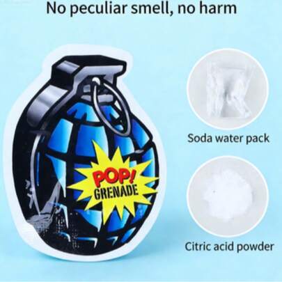 新款自动充气手榴弹恶作剧玩具，创意爆炸道具模型，节日、生日、情人节搞笑礼物推荐