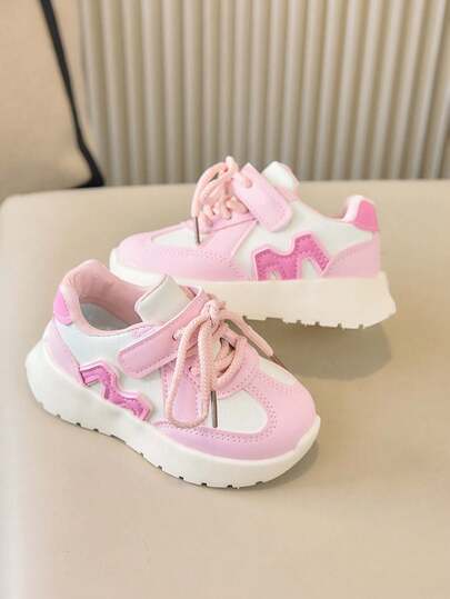 1双男女童/儿童真皮运动鞋，防踢软底防滑透气休闲鞋，适合春、夏、秋季日常穿着，方便穿脱