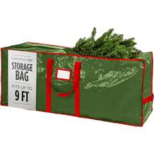 ¡RecomendadoHandy Laundry - Bolsa de almacenamiento para árboles artificiales de Navidad, muy resistente, 48 x 15 x 20 pulgadas¡Top de Temporada - Patrón verde - Ver 10