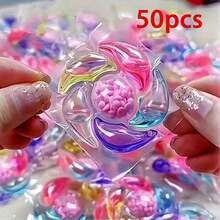 100-5粒/套 6合1洗衣凝珠，强力去污，香氛珠，多功能香氛洗衣清洁珠，持久留香，柔顺衣物，便携式洗衣凝珠，洗衣用品 - 彩色 - 查看 14