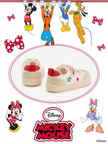 Disney 1 par de zapatillas para niños, aptas para uso diario, festivales, deportes, actividades al aire libre, cómodas, antideslizantes, duraderas y transpirables (zapatillas para niños, zapatillas de skate para niños, zapatillas deportivas para niños, zapatillas para niñas, zapatillas de skate para niñas) - Rojo - Ver 3