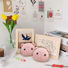 Crochet Kit,Perfect For Beginners, Includes Step-By-Step Video Tutorial,Cute Woven Craft For Delicious Food And Gift-Giving Essentials(Accessories In Random Color) - Apricot - View 6