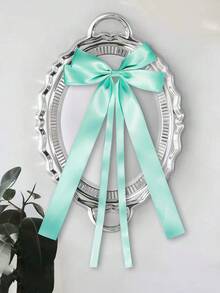 1Pc 5.5 Inch Hair Bow Fashionable Teens Girl Tassel Ribbon Bowknot Hair Bows With Clips With Small Long Tail For Festivals Party - A - View 21