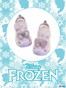 Disney Sản phẩm hợp tác chính thức với Frozen, 1 đôi dép công chúa trẻ em, dép công chúa , dép công chúa Anna, dép công chúa Arendelle, thích hợp cho sử dụng hàng ngày, lễ hội, thể thao, hoạt động ngoài trời, thoải mái, chống trơn trượt, thoáng khí. - Màu tím hoa cà - Xem 2