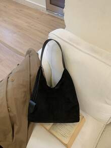 Elegant And Sophisticated Large-Capacity Shoulder Bag. 2026 New Model. Luxury Light-Weight Women's Retro-Style Bag. - Black - View 8