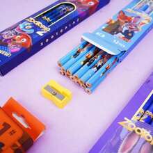 12支装疯狂动物城朱迪和尼克木质2B铅笔，非常适合艺术家和初学者、办公用品、学生文具，是理想的生日/新年礼物。 - 瘋狂動物城 - 查看 3