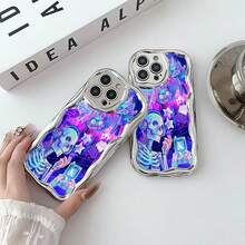 Estuche para teléfono Skeleton Gaming Vibes Compatible con estuches para teléfonos   17  16 Pro Max  15 Pro Max  13 y  12 Hecho de material de TPU que brinda protección contra golpes y caídas Un gran regalo para familiares, amigos, seres queridos, novios, novias y para Navidad - Plateado - Ver 6