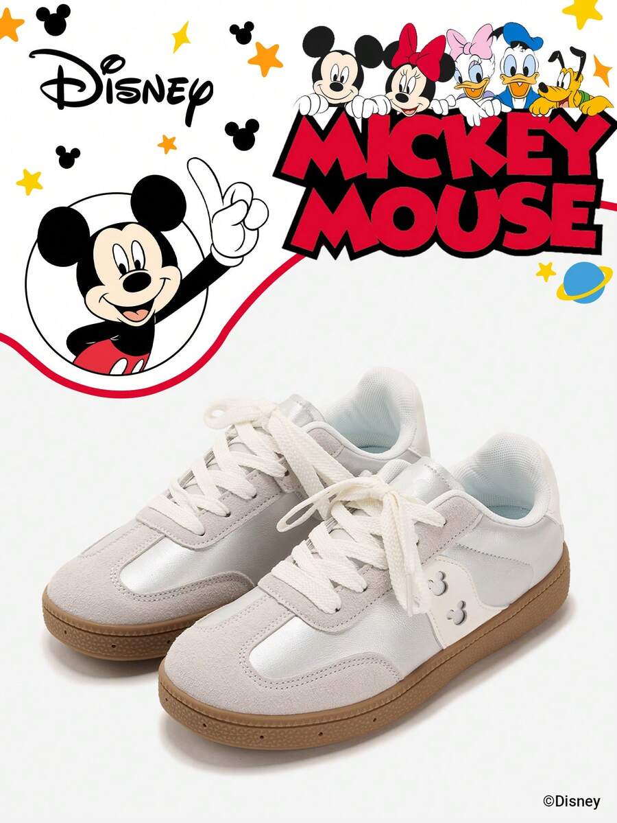 Disney 1 Pair Kids' Sneakers, Suitable For Daily Wear, Festivals, Sports, Outdoor Activities, Comfortable, Non-Slip, Durable, Breathable (Boys' Sneakers, Boys' Skate Shoes, Kids' Sports Shoes, Girls' Sneakers, Girls' Skate Shoes) - Silver - View 1