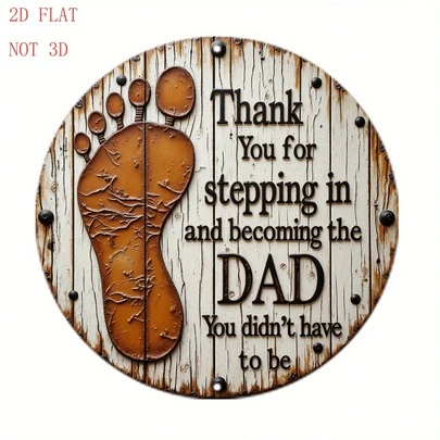 Biển hiệu "Người cha đóng vai trò" 8 inch | 1 chiếc, Quà tặng ngày lễ lý tưởng, Thích hợp trang trí cửa trước, sân vườn, quán bar, quán cà phê, nhà nông thôn, Thiết kế phẳng 2D