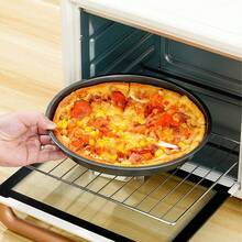 1-2个碳钢披萨烤盘，带不粘涂层，适用于家庭烘焙披萨、蛋糕、面包、烤肉和甜点，轻松满足各种烘焙需求。 - 彩色 - 查看 3