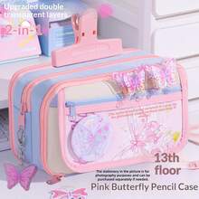 1 hộp bút dung tích lớn, hộp bút kiểu Nhật tối giản, túi đựng bút 13 ngăn màu hồng và xanh dễ thương, dùng đi học, chuẩn bị năm học mới, đồ dùng học tập, túi đựng đồ đa năng, túi đựng mỹ phẩm nữ, túi đựng đồ vệ sinh cá nhân, túi đựng văn phòng phẩm học sinh, hộp bút, ba lô - Nhiều màu - Xem 14