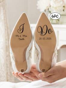 1/6/12 miếng dán giày cưới tùy chỉnh, chữ viết tùy chỉnh, họ và ngày cưới, nhãn dán giày cưới cá nhân hóa với tên và ngày cưới, nhãn dán giày cưới tùy chỉnh, nhãn dán "Tôi đồng ý", nhãn dán đám cưới, nhãn dán giày cưới, nhãn dán giày cưới cá nhân hóa, nhãn dán "Ông và Bà" tùy chỉnh. - Nhiều màu - Xem 17