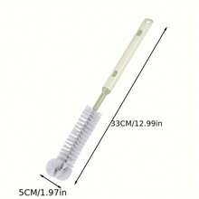 1个可伸缩软杯刷，多功能可伸缩杯子清洁工具，360度硬毛长臂旋转清洁器，适用于清洁茶杯、奶瓶、榨汁机和豆浆机 - 杯刷 - 查看 5