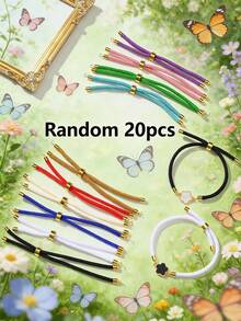 5/10/20/30/50/100/200/300/400/500pcs Multi-Color Elegant Quatrefoil Flower Double Hole Pendant, Suitable For DIY Necklace, Bracelet, Earring, Key Chain, Phone Charm, Couple Gift Jewelry Making - Five-petal Flower - View 28