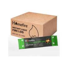 Homefire Instant Light Fire Log 1kg Burns For 2-3 Hours (10 Pack) - B - View 1