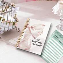DANPERJI Bride Preparation Must: New Year's Wedding Planning Manual + Bride Schedule Book + Elegant Notebook, Love Witness Is Not Absent - 5.5*8.3in - View 4